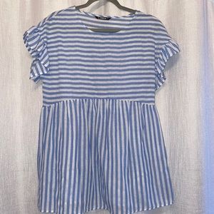 SHEIN Blue&White Stripped Dress